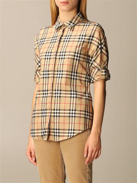 camicia burberry donna catania|Camicia con vestibilità slim in cotone Check (Sabbia) .